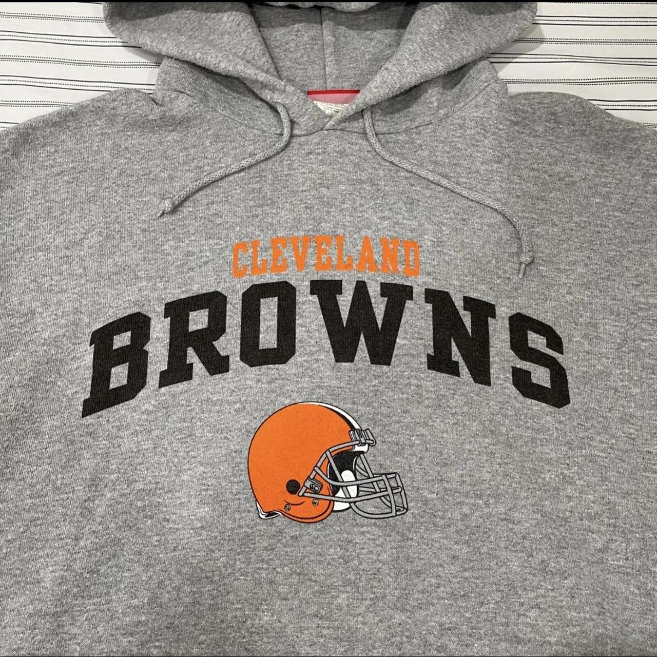 Cleveland Browns Authentic NFL Vintage Hoodie - Depop