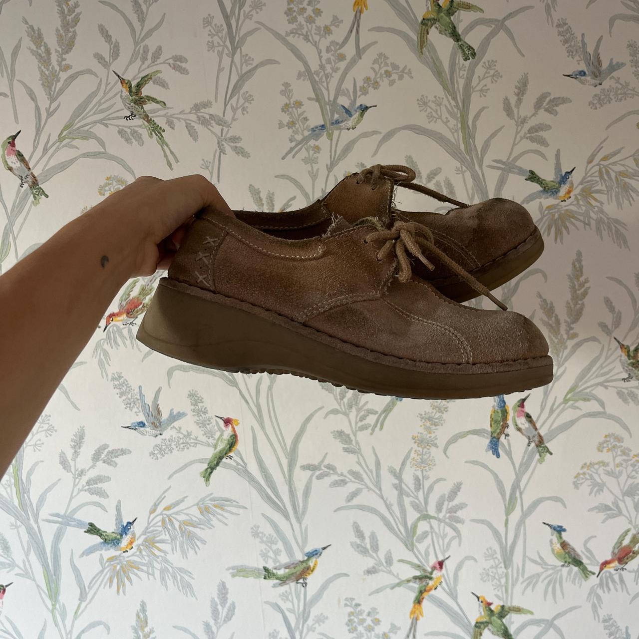 WALTZ suede platform moccasin shoes. Water stains... Depop