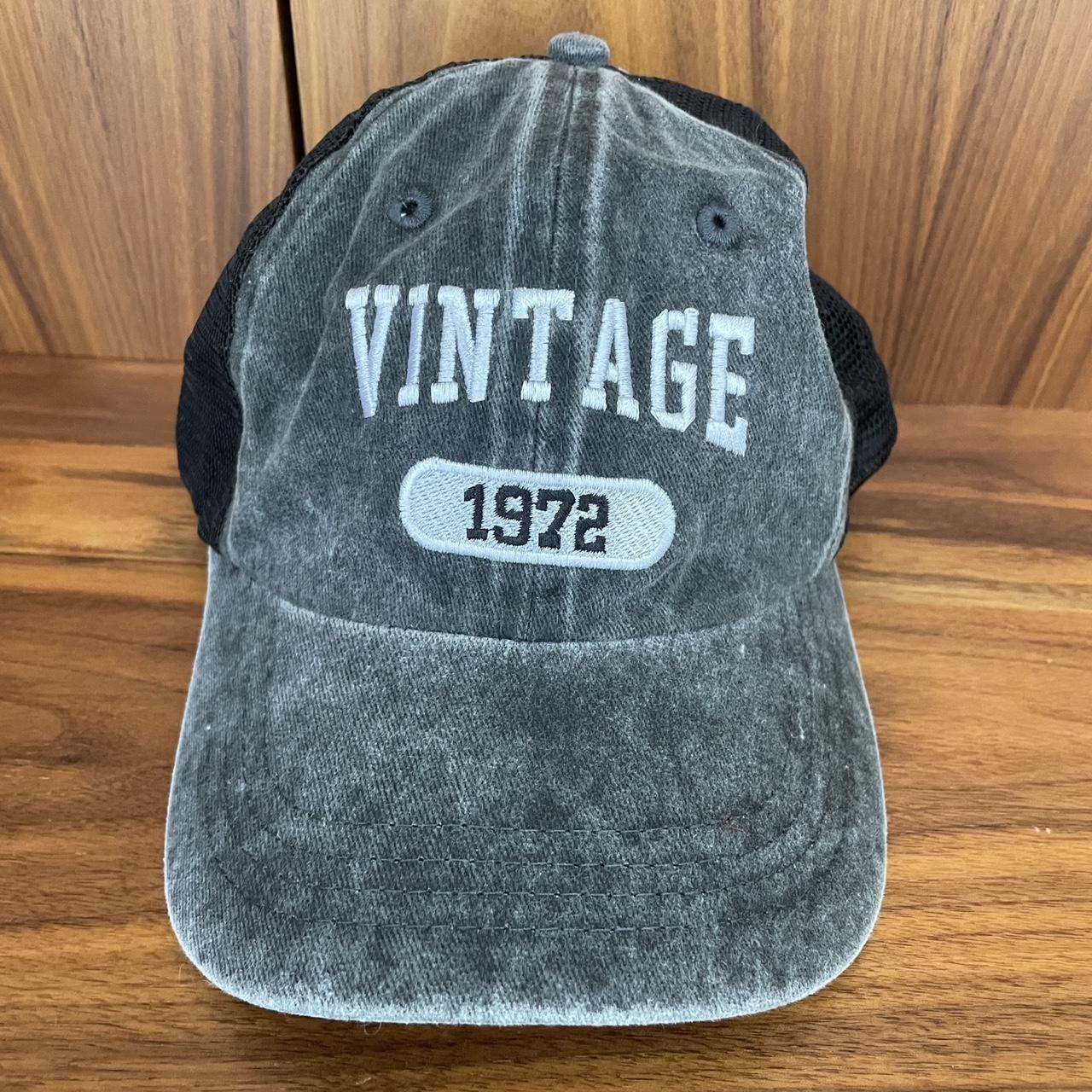 Vintage 1972 NEW baseball hat. Velcro closure with - Depop