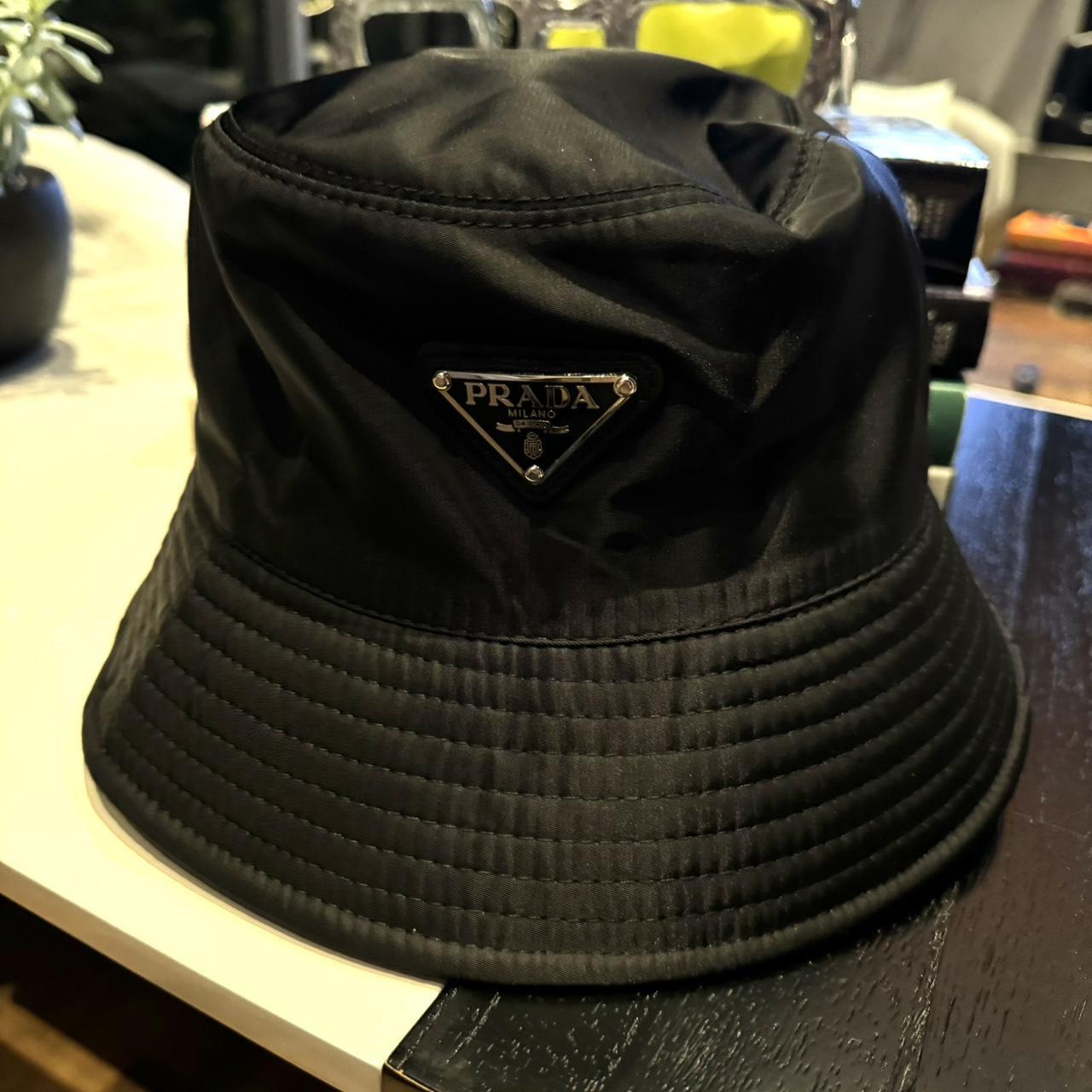 Prada bucket hat. New with tags. Size S/M.. So cute on! - Depop