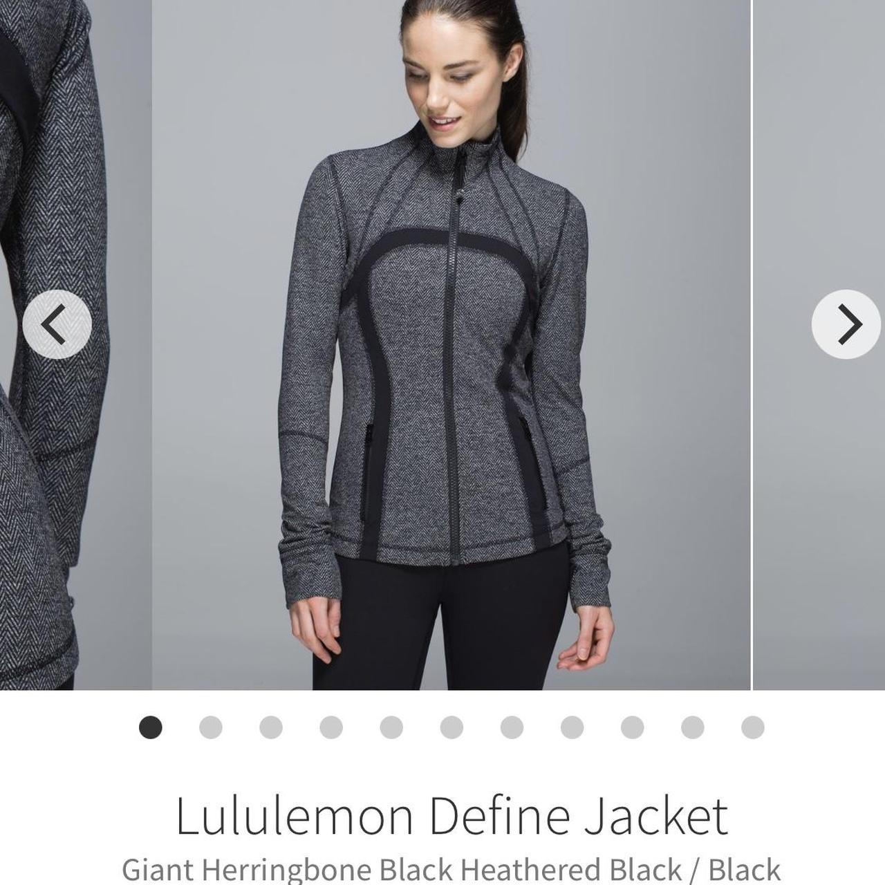 Lululemon define jacket in black/grey colour. So... - Depop
