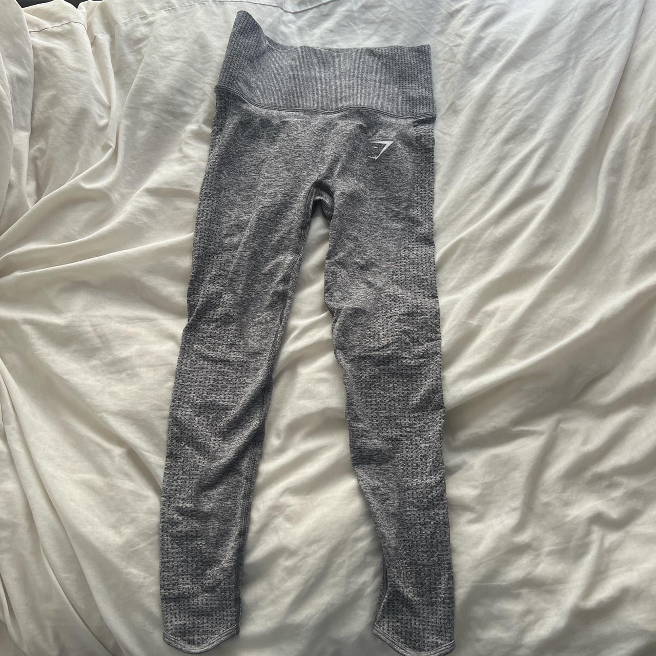 gymshark vital seamless grey leggings size xs only - Depop