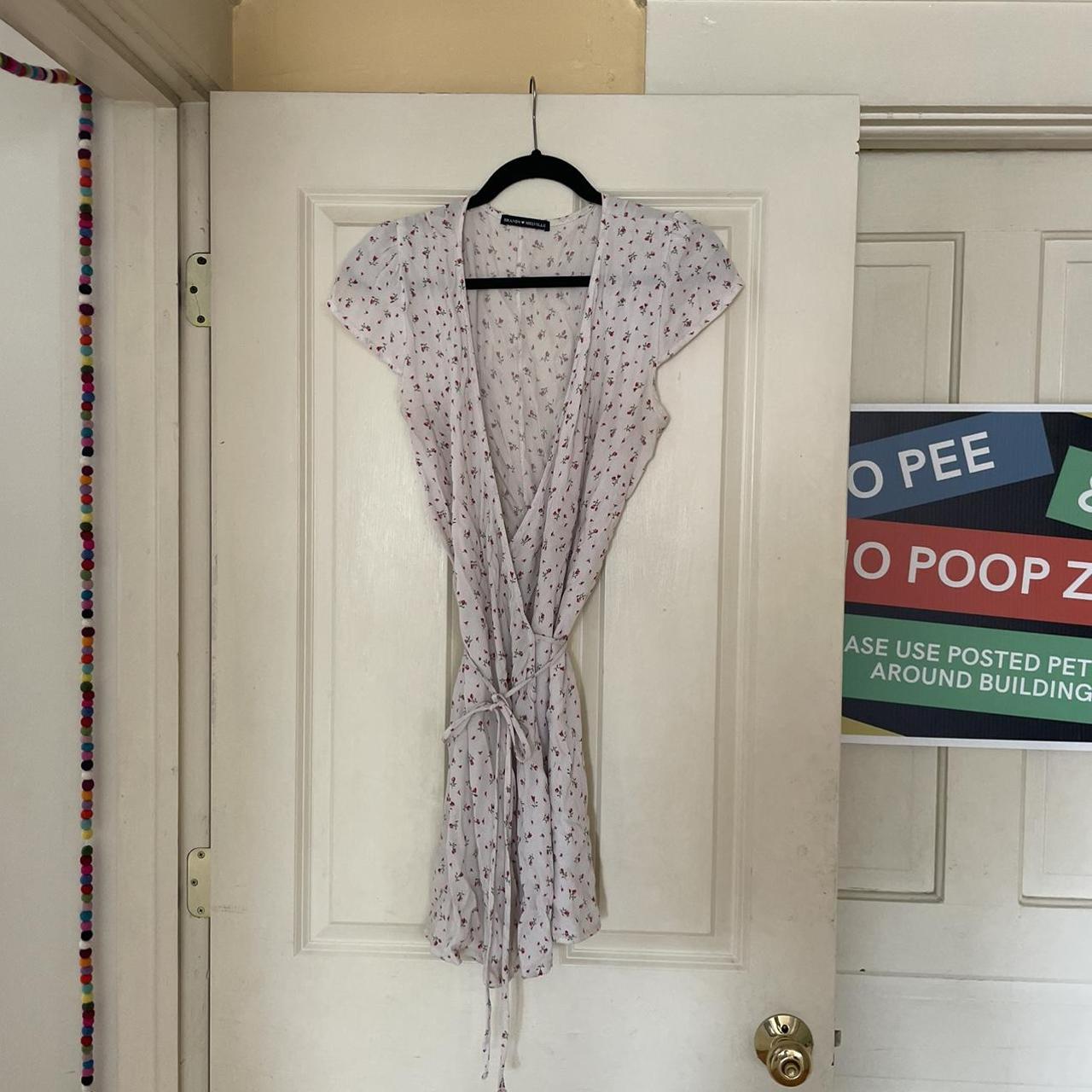 brandy melville wrap dress #floraldress... - Depop