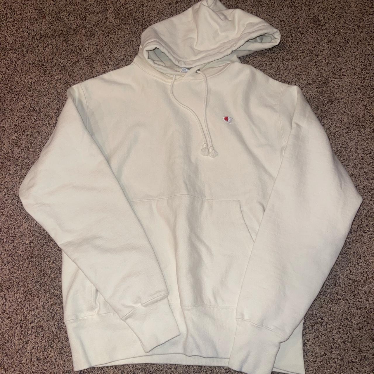 Cream color deals champion hoodie