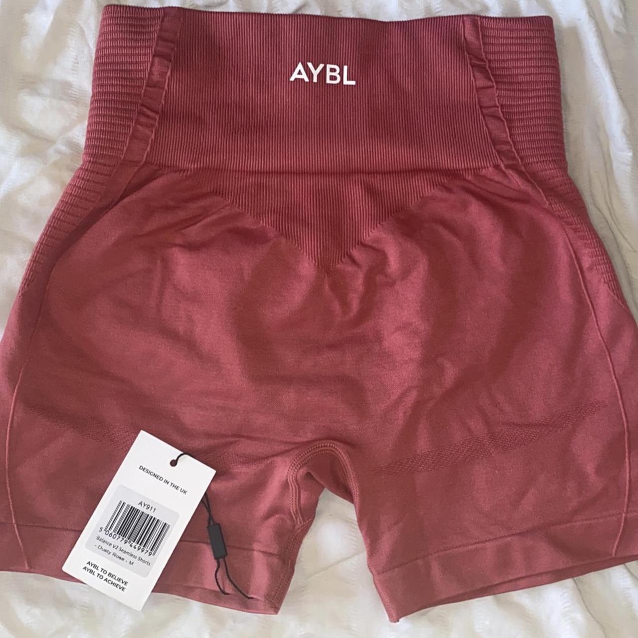 AYBL gym shorts Medium Dusty rose Balance V2... Depop
