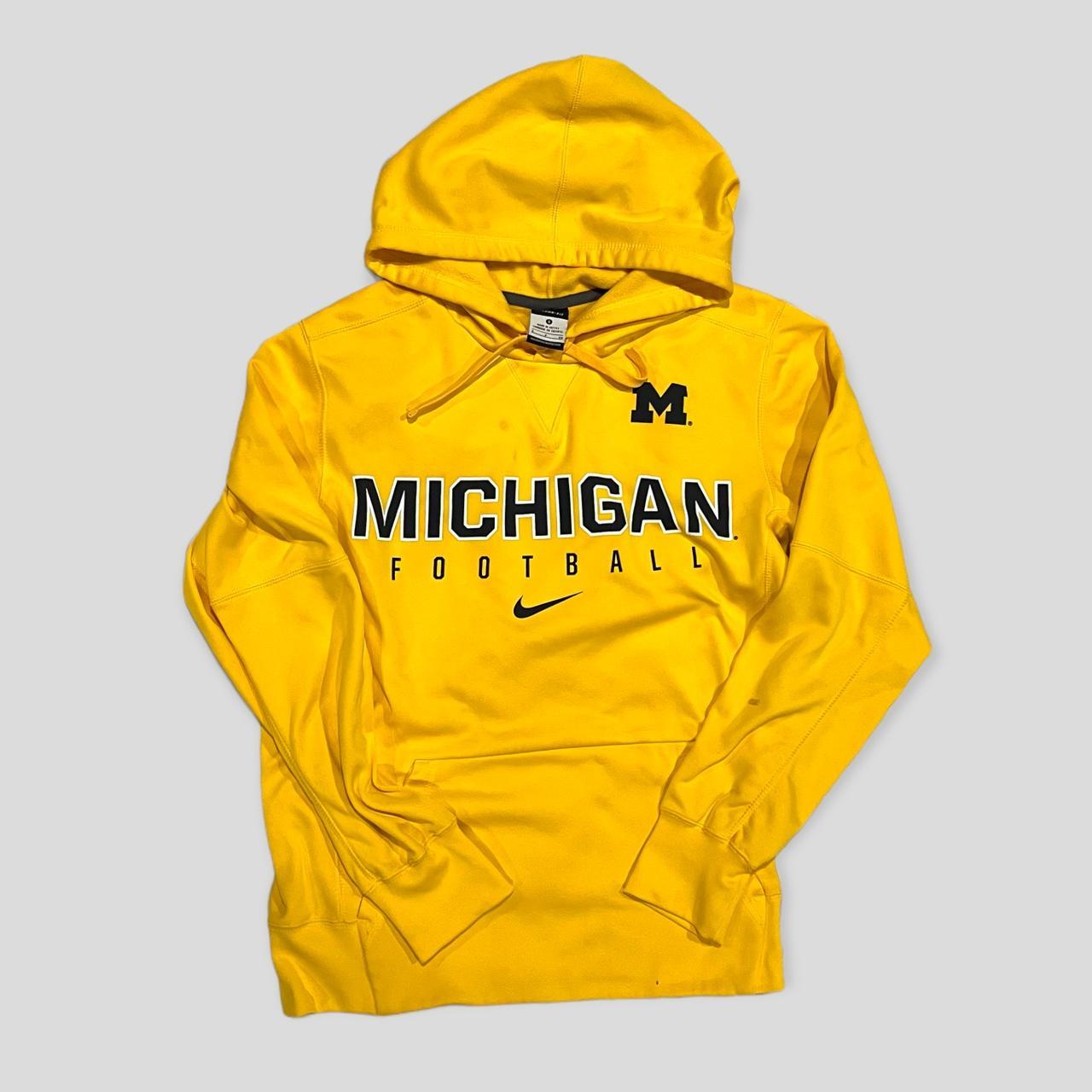 NIKE THERMA FIT DRAWSTRING MICHIGAN FOOTBALL HOODIE