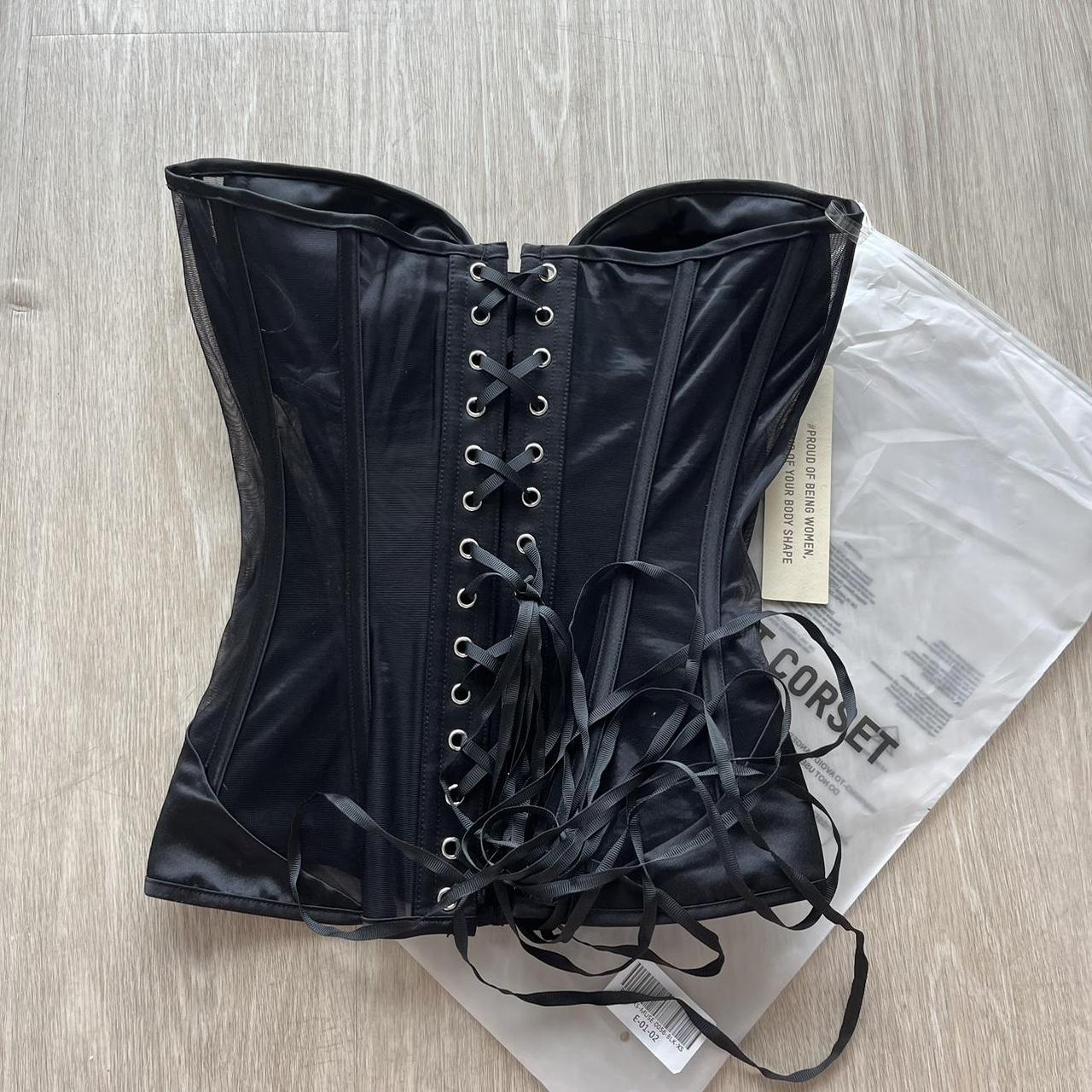 PERFECT CORSET NYC BLACK MUSE CORSET XS NWT ⋅˚₊‧ ୨୧ - Depop