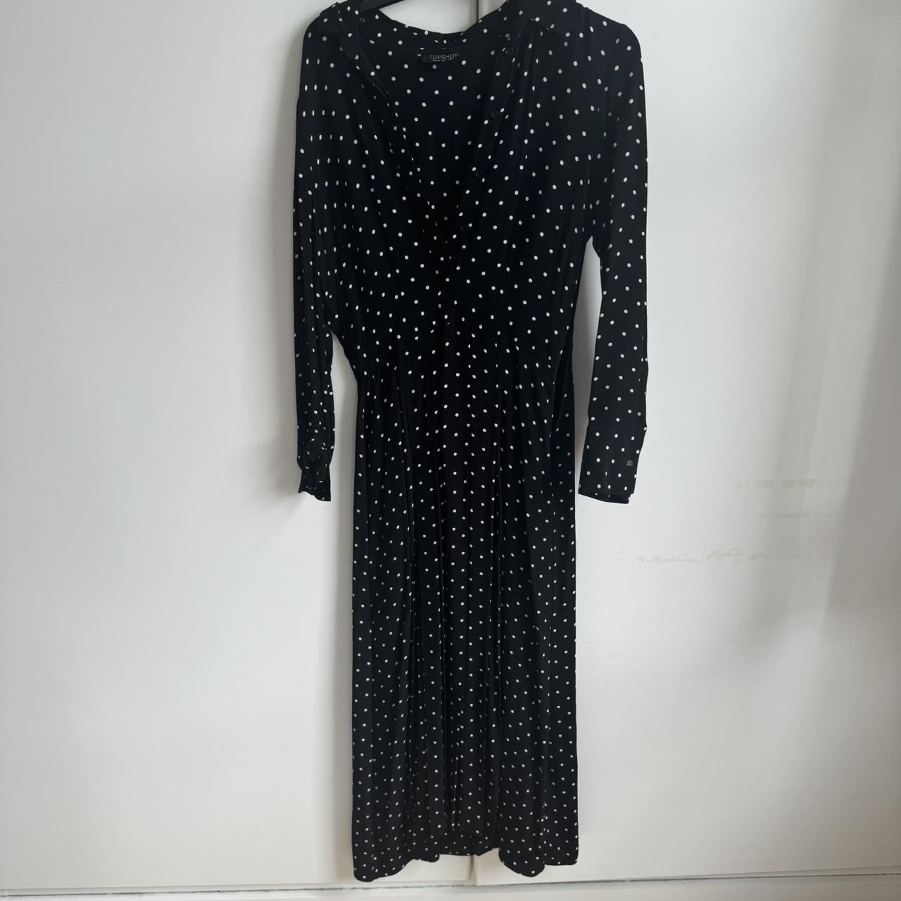 Polka dot shirt dress topshop best sale