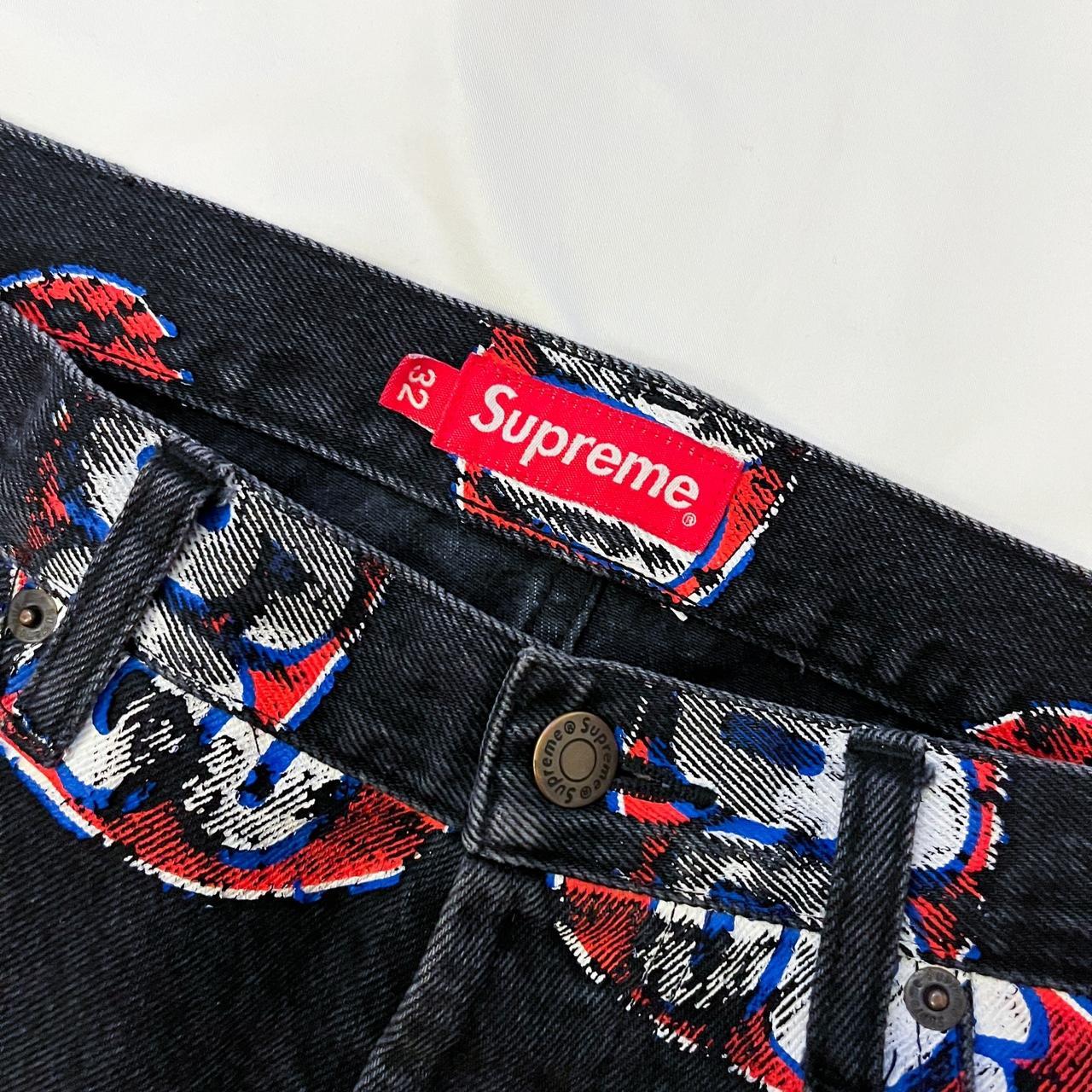 2017 Supreme 666 Trucker Denim Jeans Pants Straight | Depop