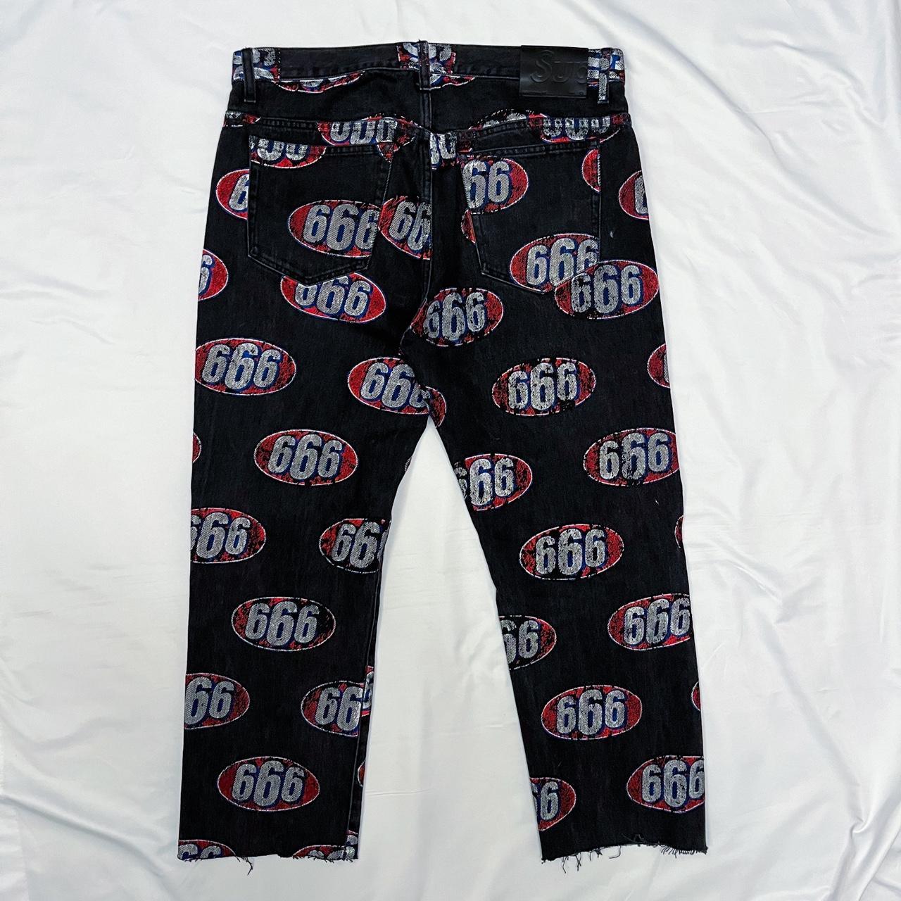 2017 Supreme 666 Trucker Denim Jeans Pants Straight | Depop