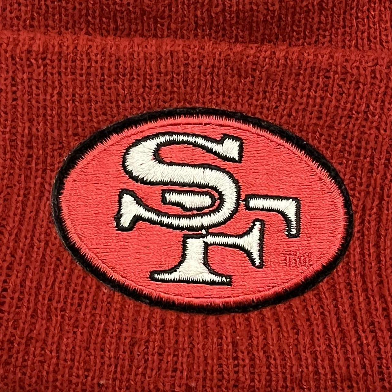 NFL San Francisco 49ers Winter Hat With Pom - Depop