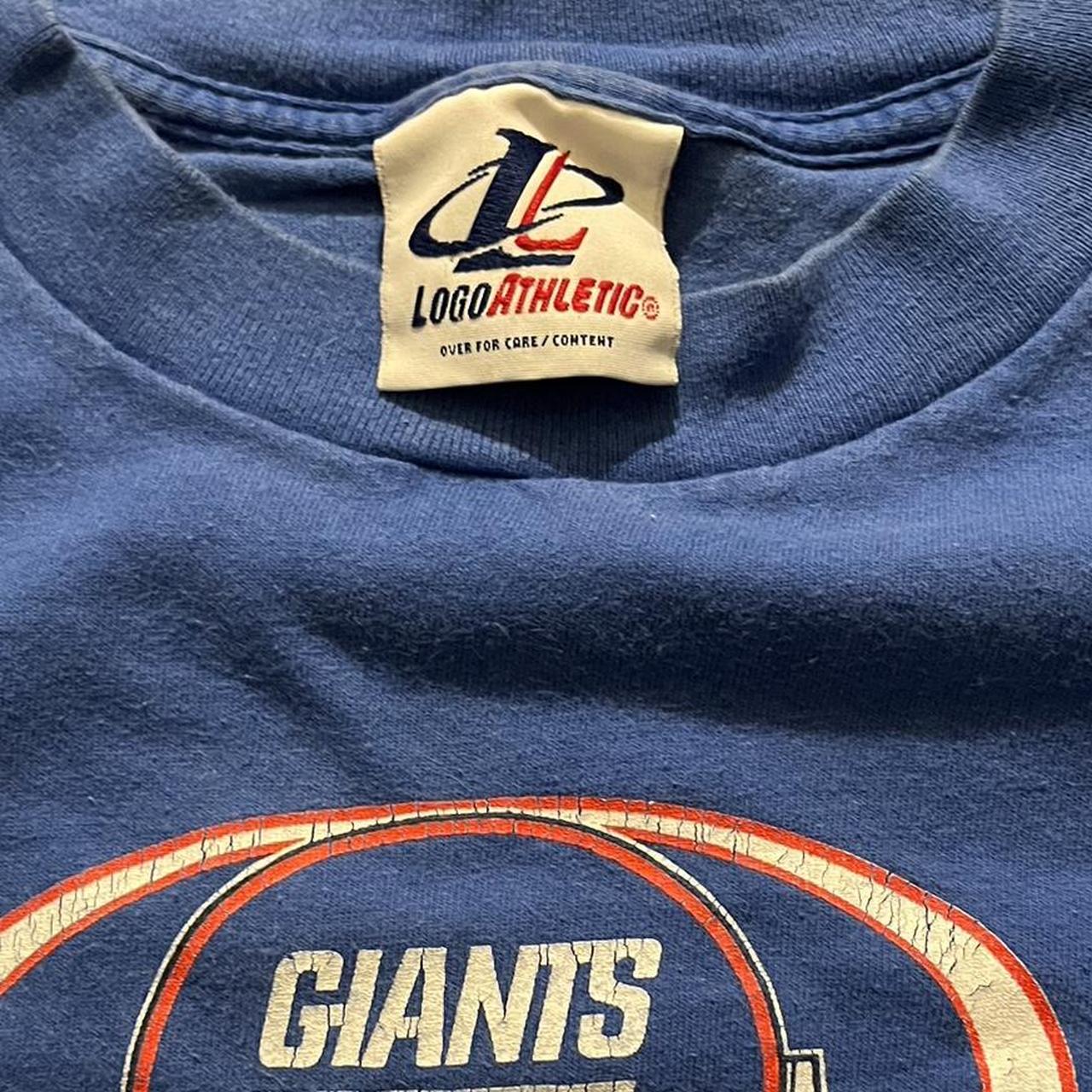 New York Giants Jersey Tee Shirt Engel Vintage Logo - Depop