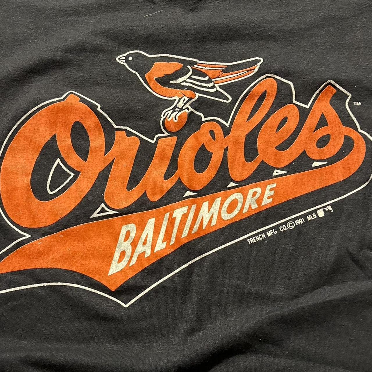 Vintage 90's Baltimore Orioles MLB Orange T Shirt Size XL 