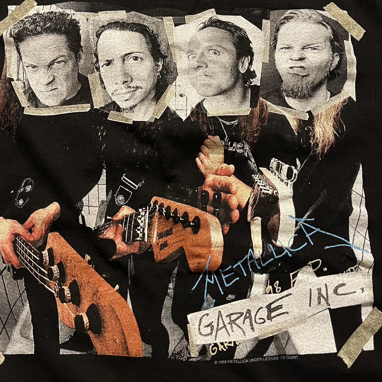 Vintage 1998 Metallica Garage Inc. T shirt Black... - Depop