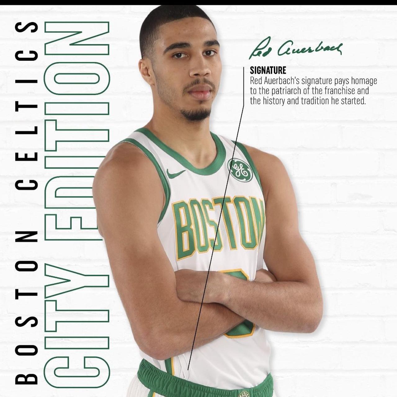 New Jayson Tatum Boston Celtics City Edition Swingman Jersey Men's 2018 NBA  NWT