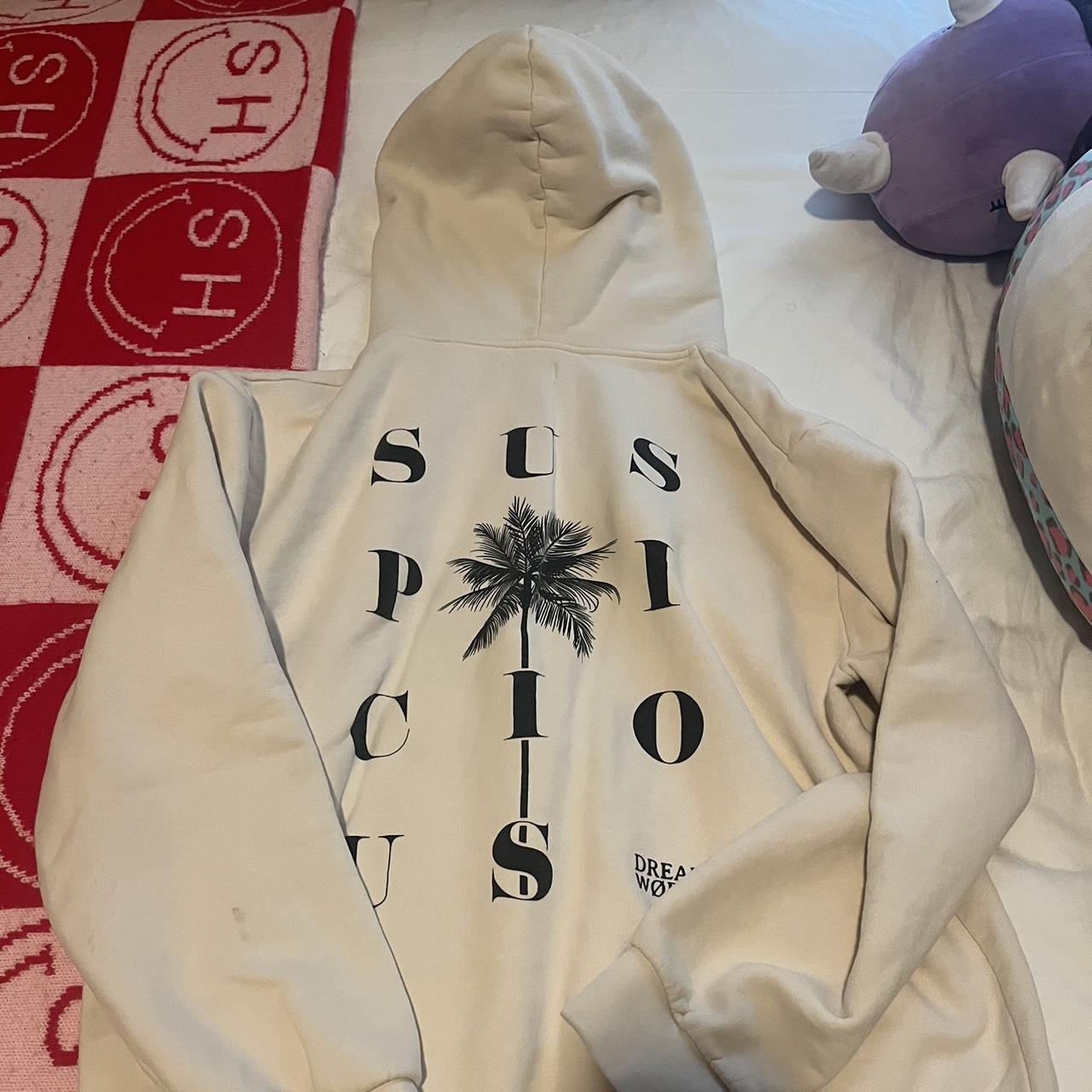 Suspicious X Jay Alvarrez Dream World Hoodie in Sand. Depop