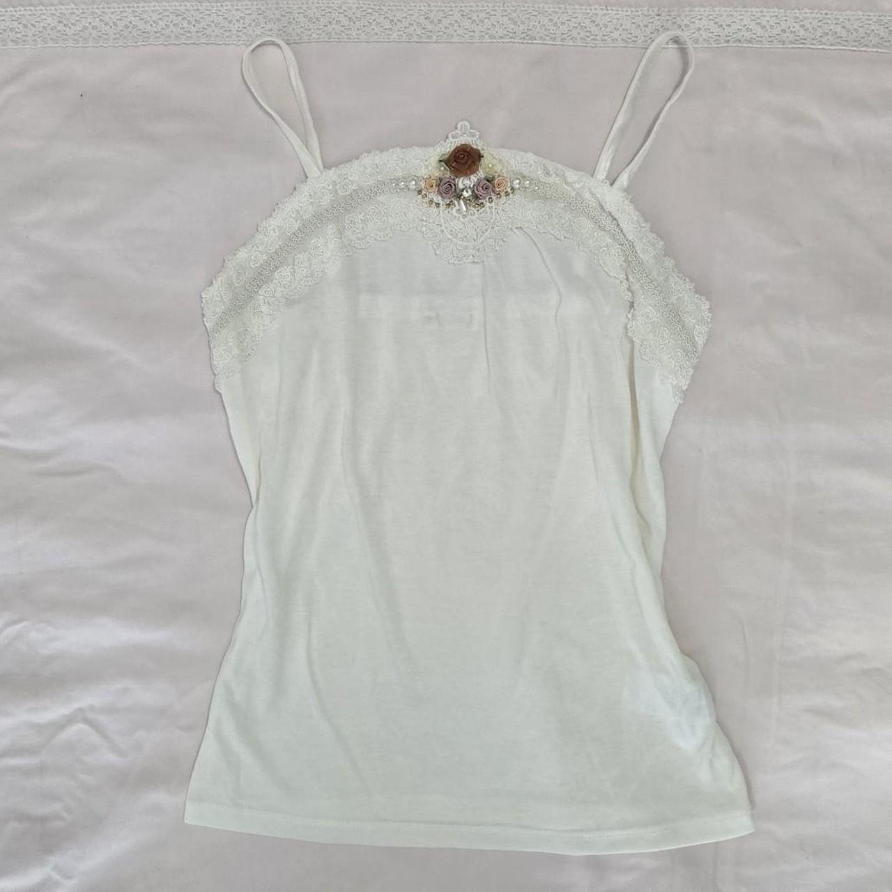 Axes Femme Women's Tank top - White/Pink - S – An… - image 1