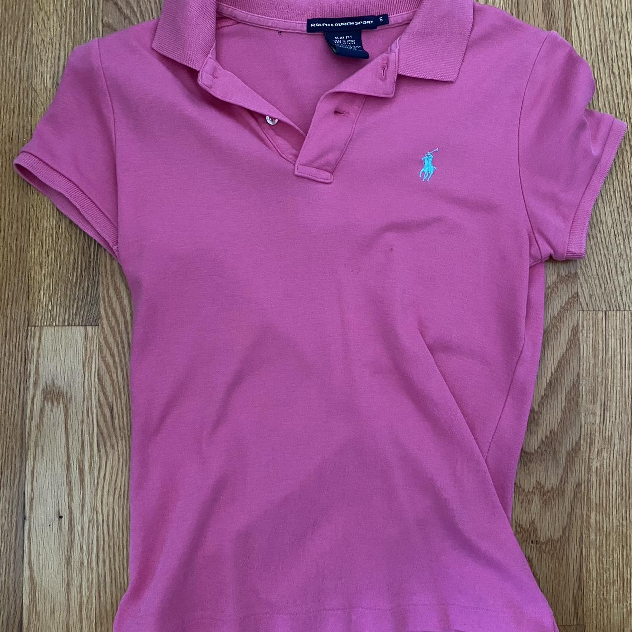 Polo Ralph Lauren Women's Pink Polo-shirts | Depop