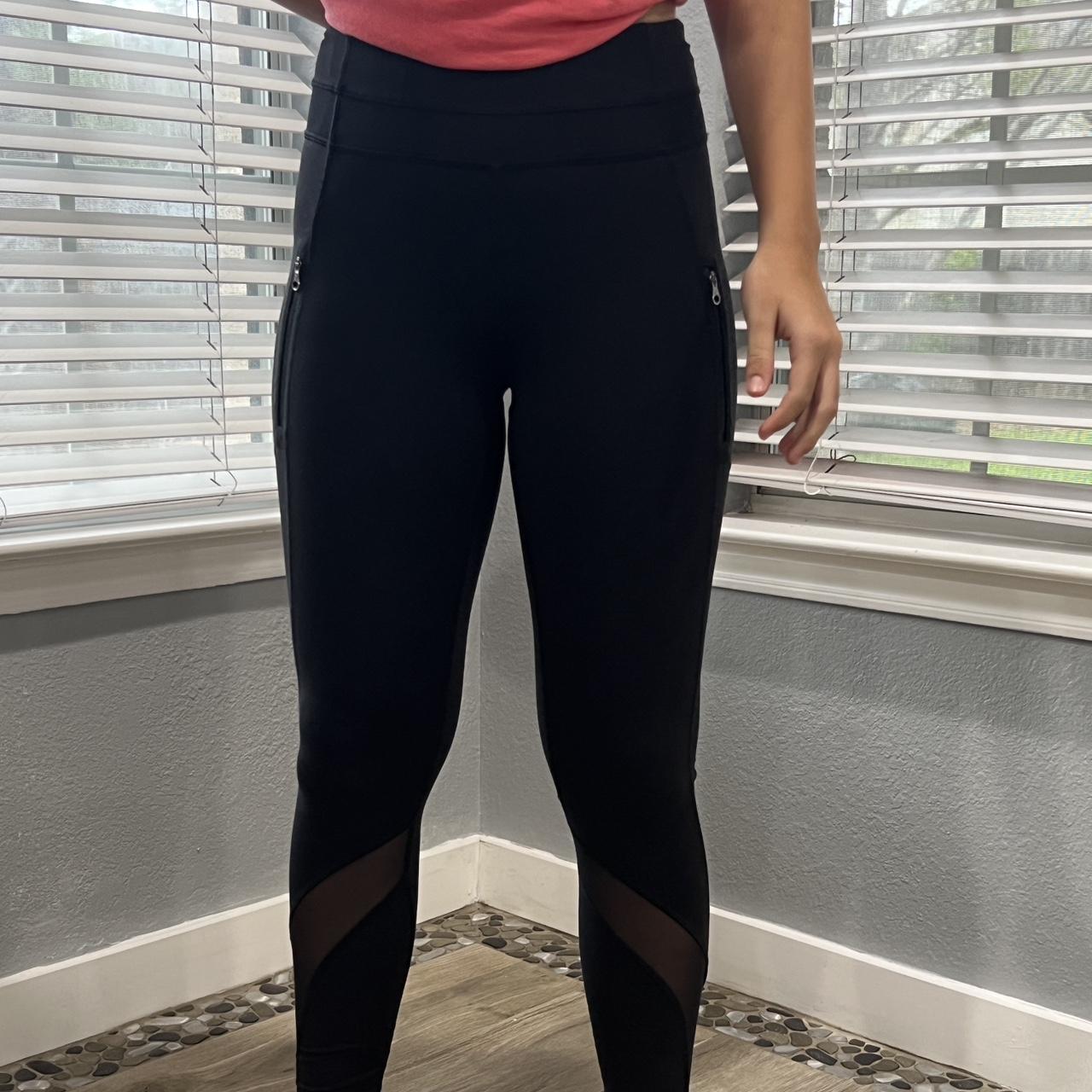 Lululemon Inspire Tight with mesh panels and zip - Depop