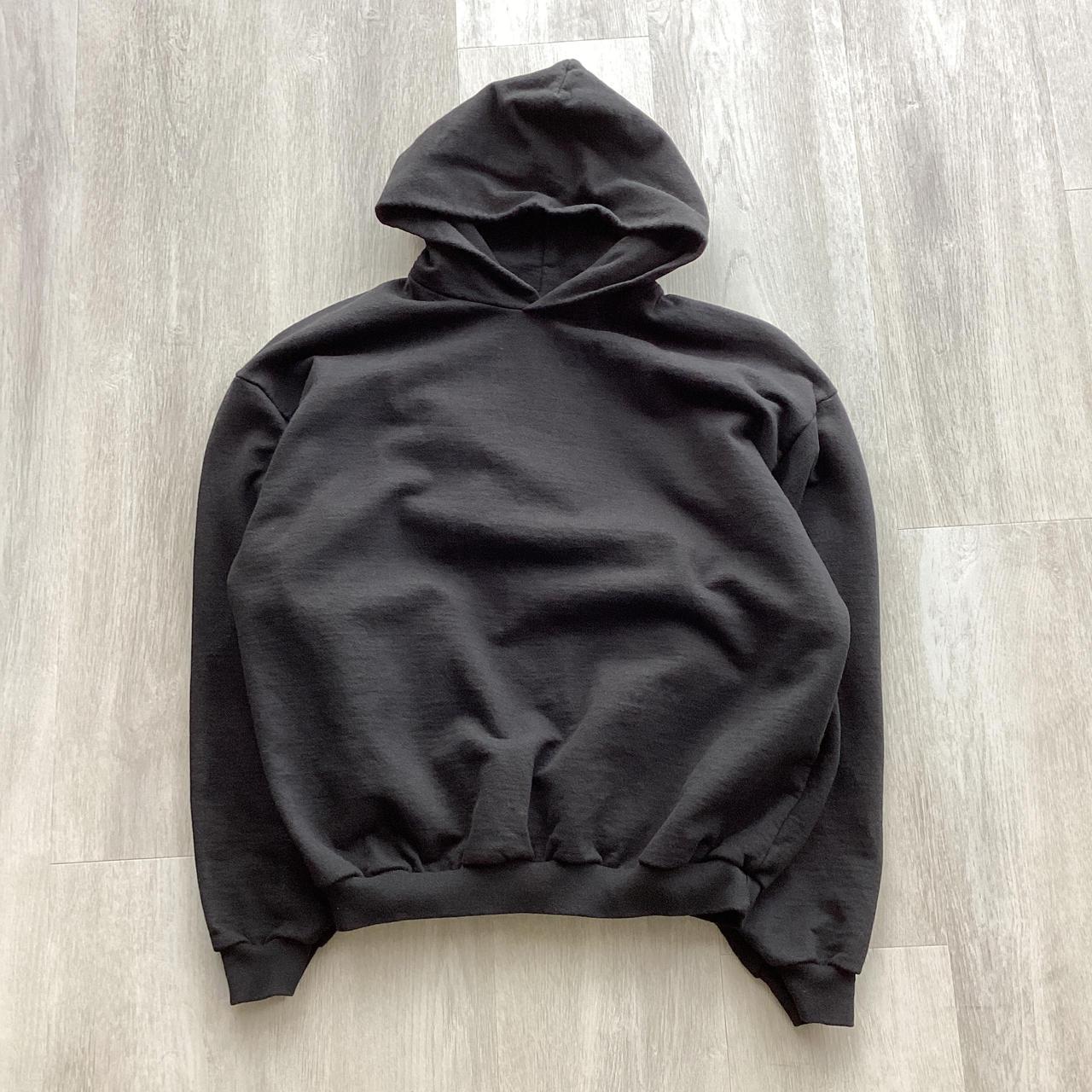 Black heavyweight hoodie with a boxy fit, perfect... - Depop