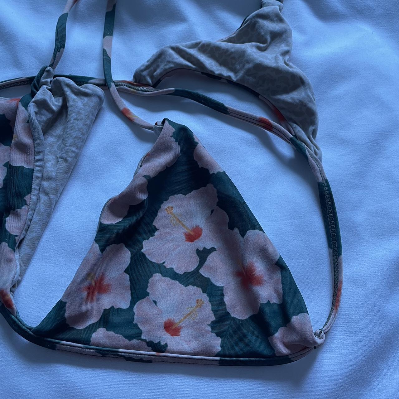 Acacia Swimwear Women's Pink and Green Bikiniandtankinitops Depop