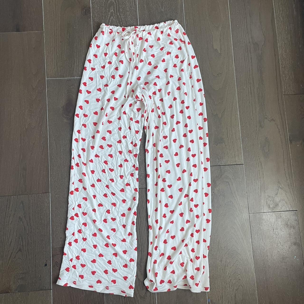Skims 2024 Valentine’s Day pajama pants with hearts... Depop