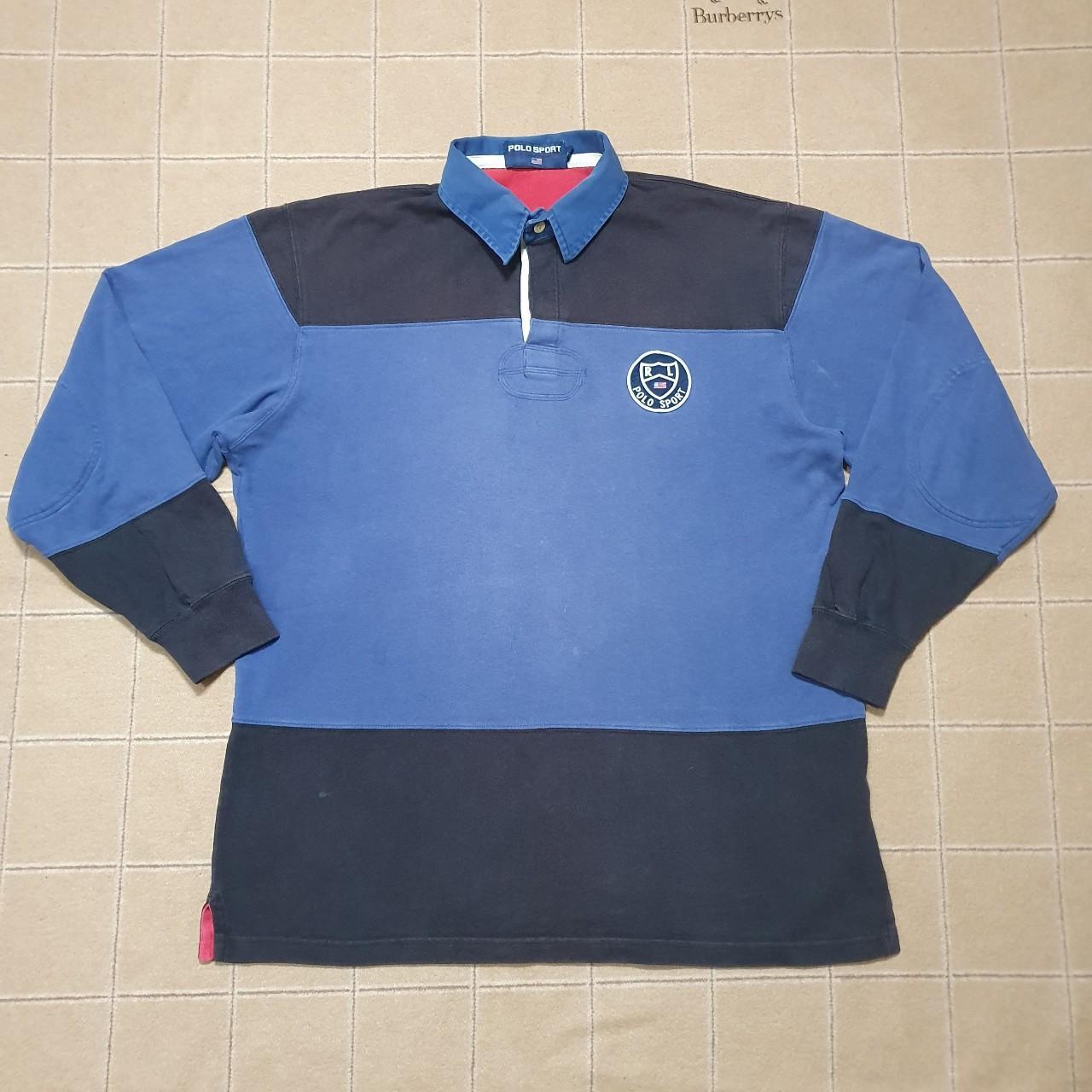 Vintage Polo Sport Rugby Shirt Size L. Pit to pit is... Depop