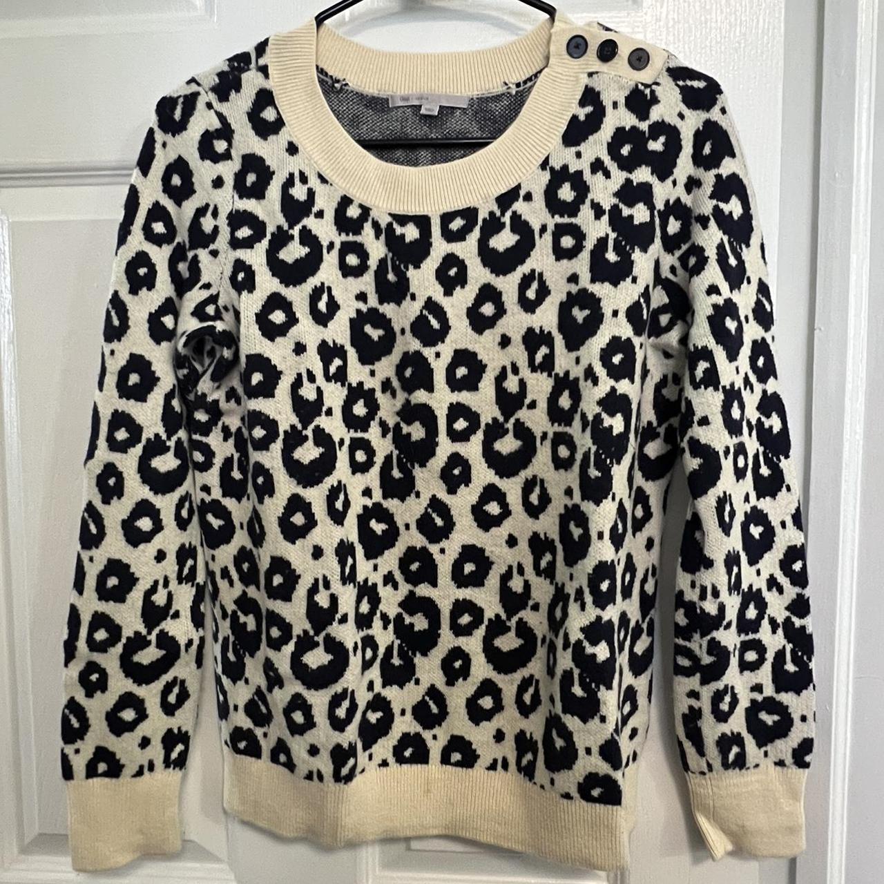 Gap leopard clearance sweater