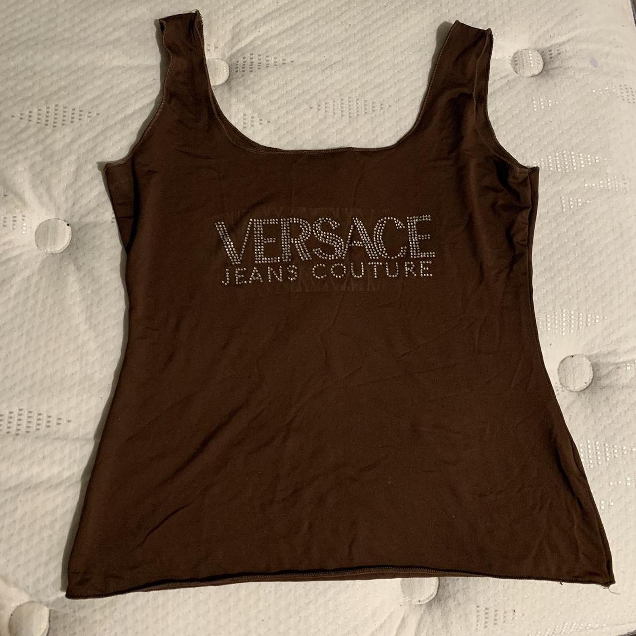 VERSACE JEANS COUTURE, Brown Women's Crop Top