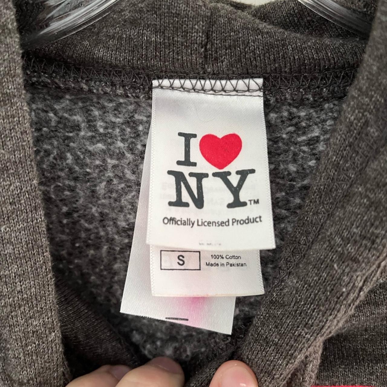 Clothing I Love NY Gray Hooded Sweatshirt