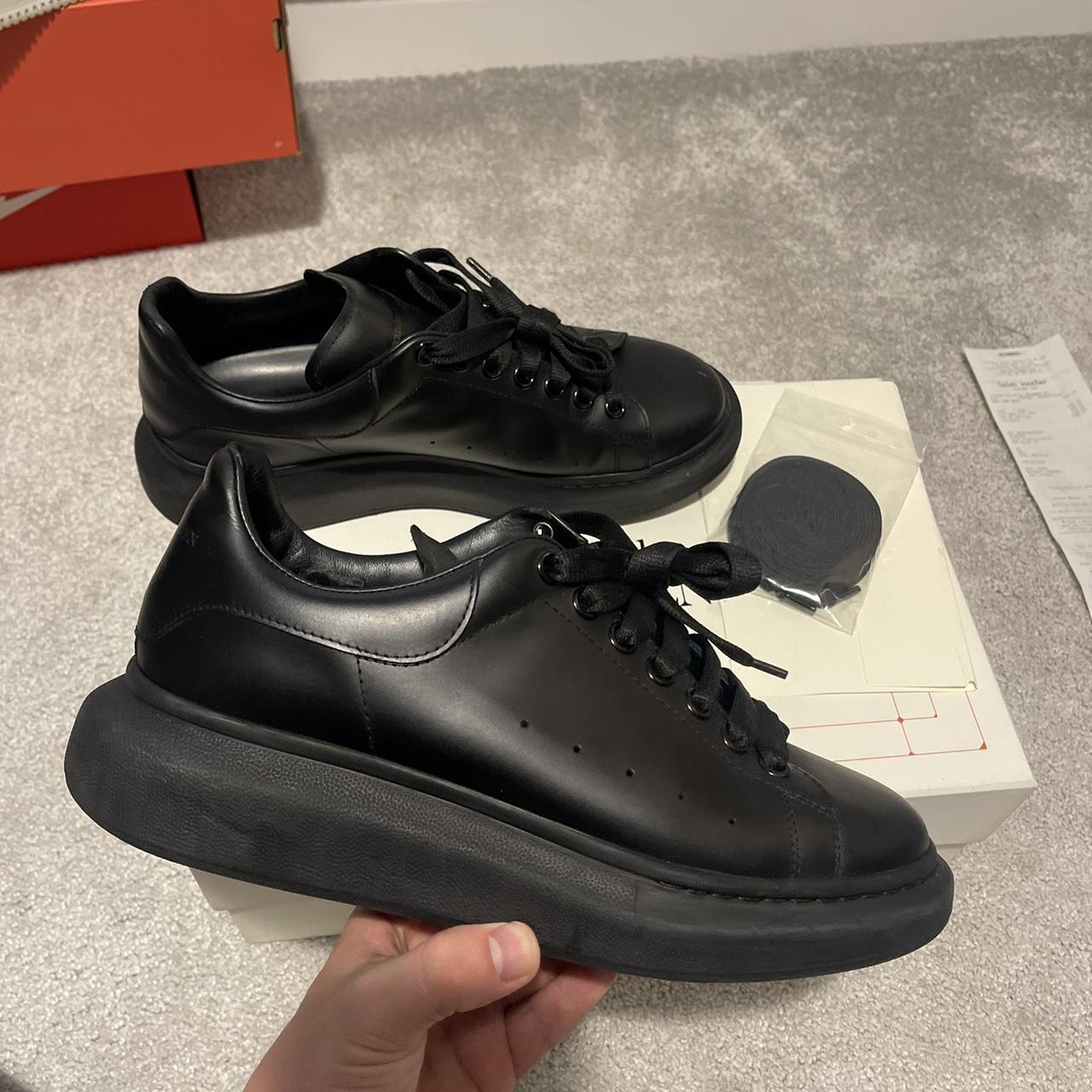 sparkly black alexander mcqueen's