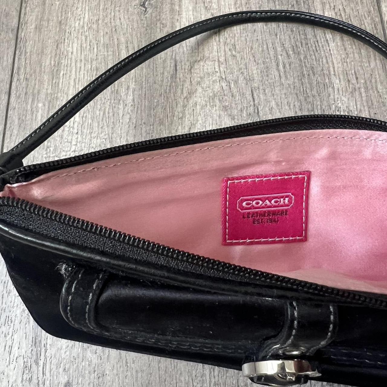 Rare* Vintage Coach Y2K/90s Coach Black and Pink | Depop