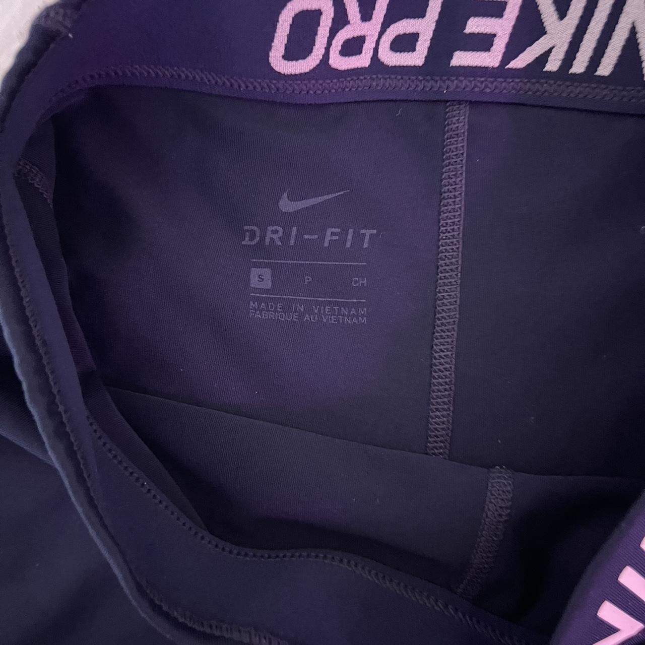 navy blue nike pro spandex shorts Depop