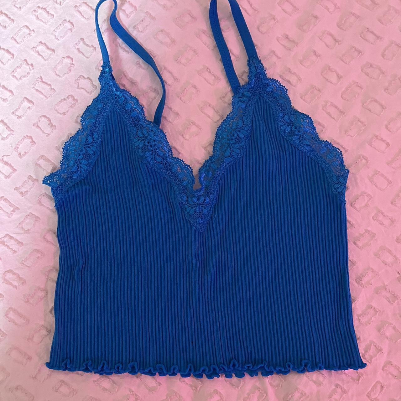 Seamless Lace-Trim cami Bralette bundle lace... - Depop