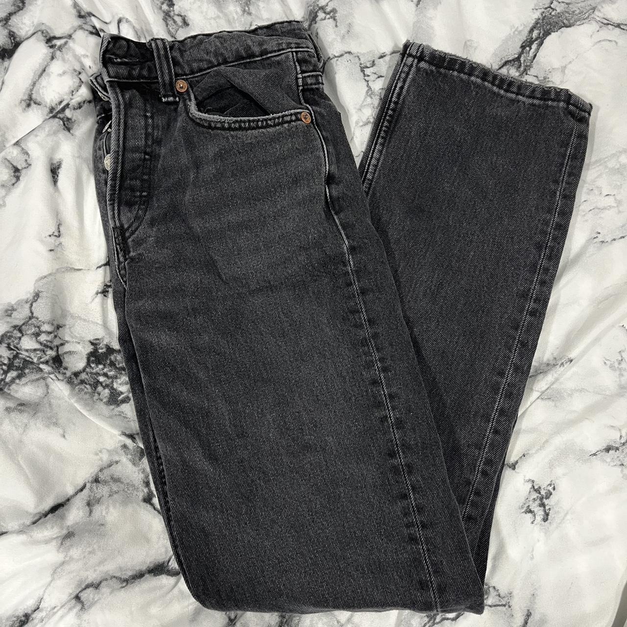 zara black straight leg jeans - Depop