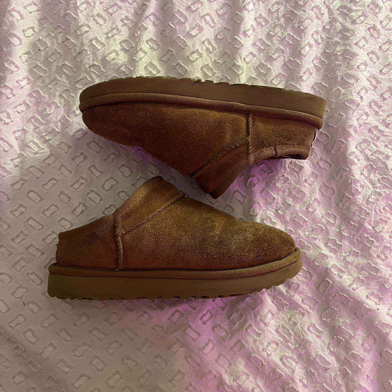 well loved ugg ultra mini boot slippers in the color... - Depop