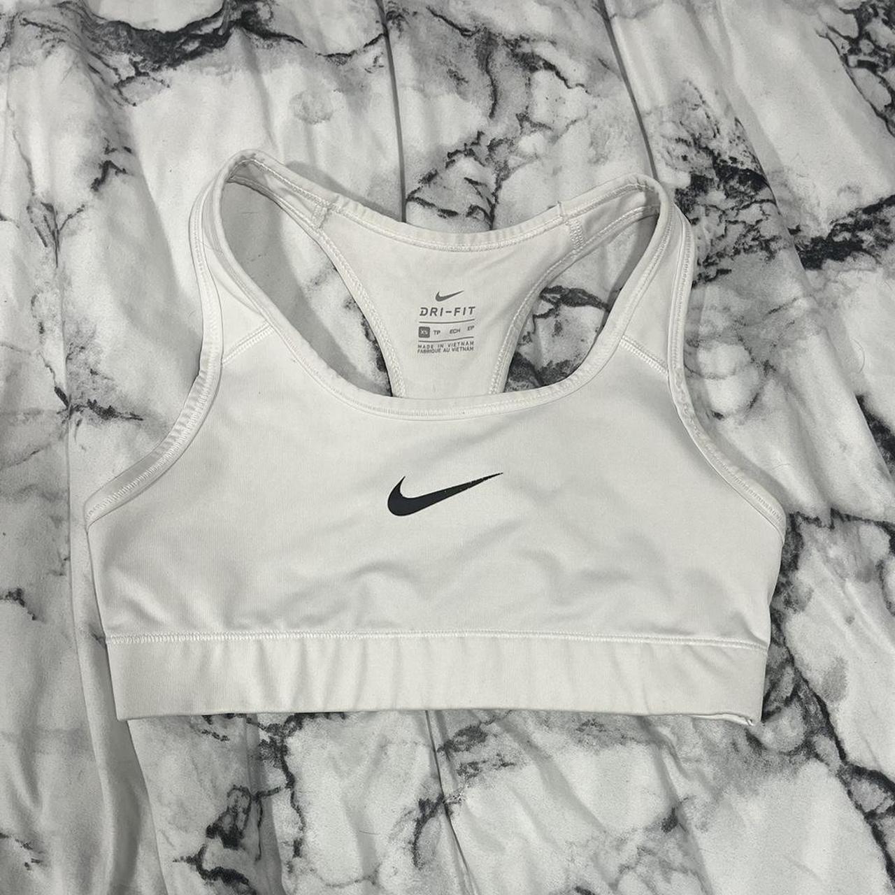 white nike sports bra Depop