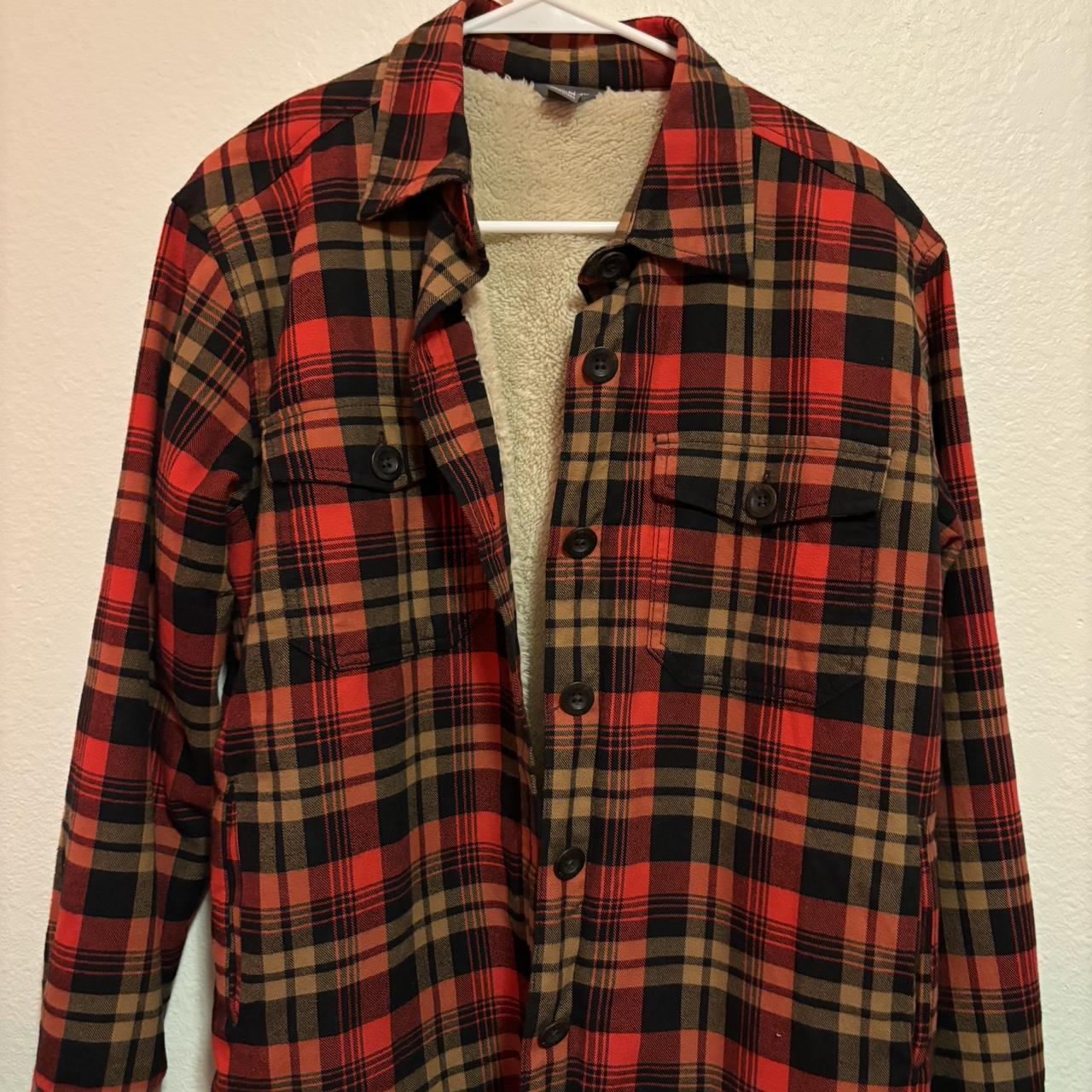 Eddie bauer fleece lined flannel hotsell