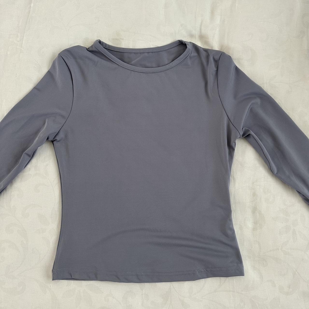 Blue / grey long sleeved top - ONE LEFT!! Size... - Depop