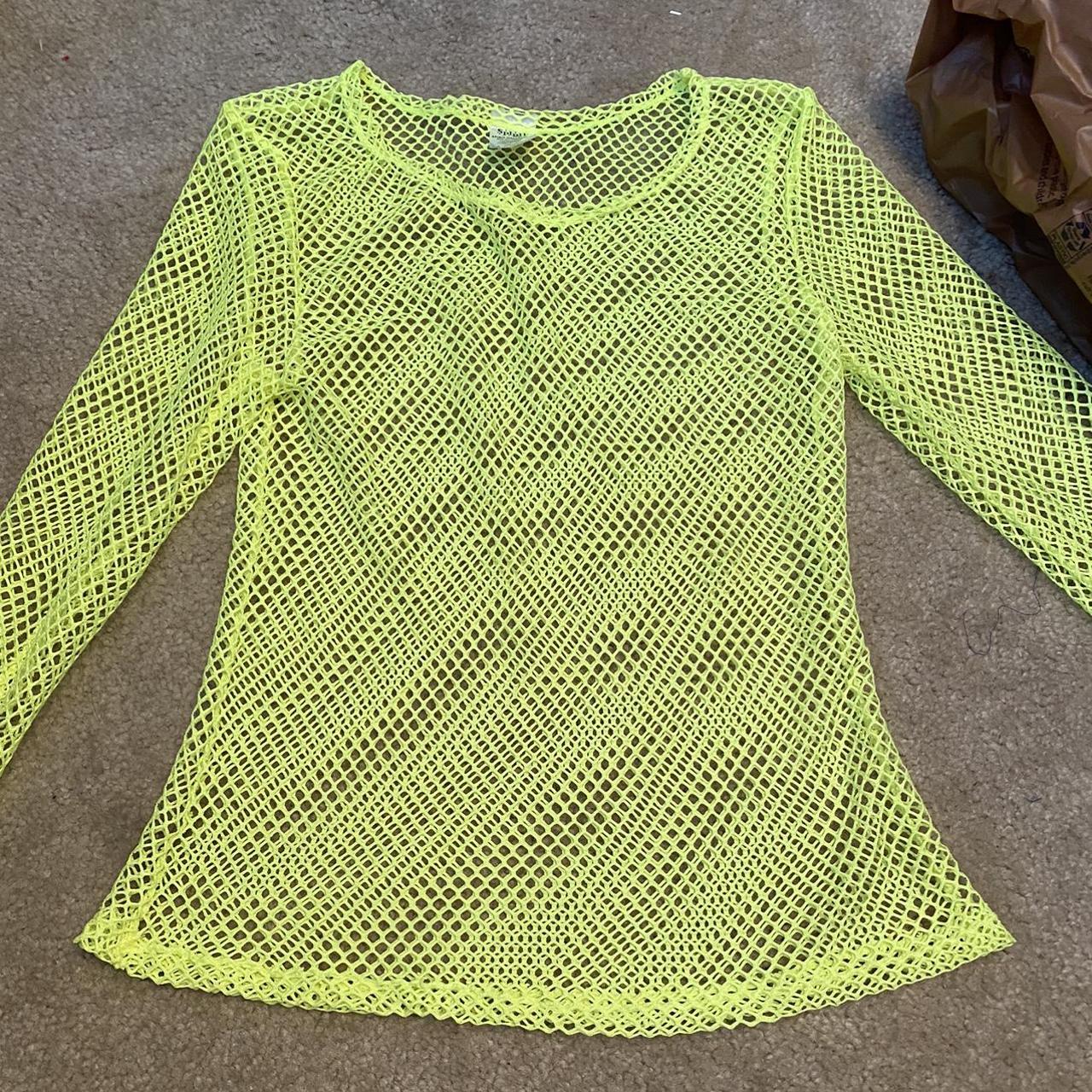 Spirit Halloween rave mesh shirt Adult large... - Depop