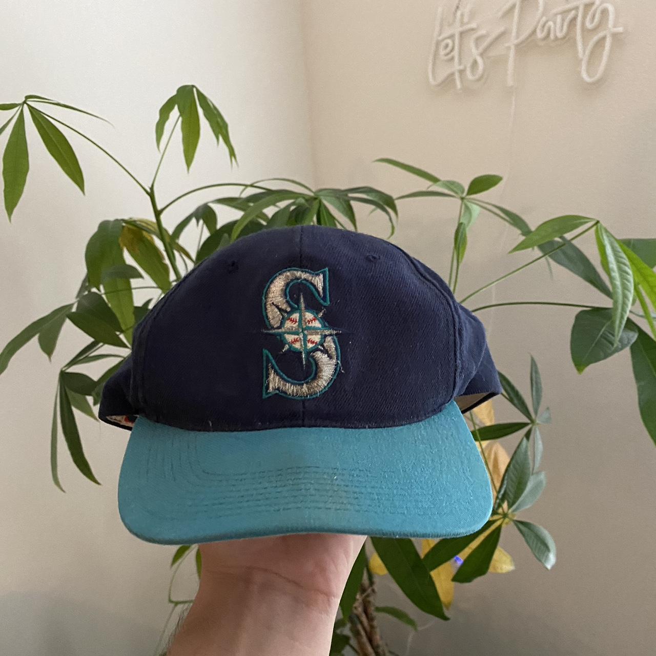 Vintage 1980s Seattle Mariners Trident Logo Trucker - Depop