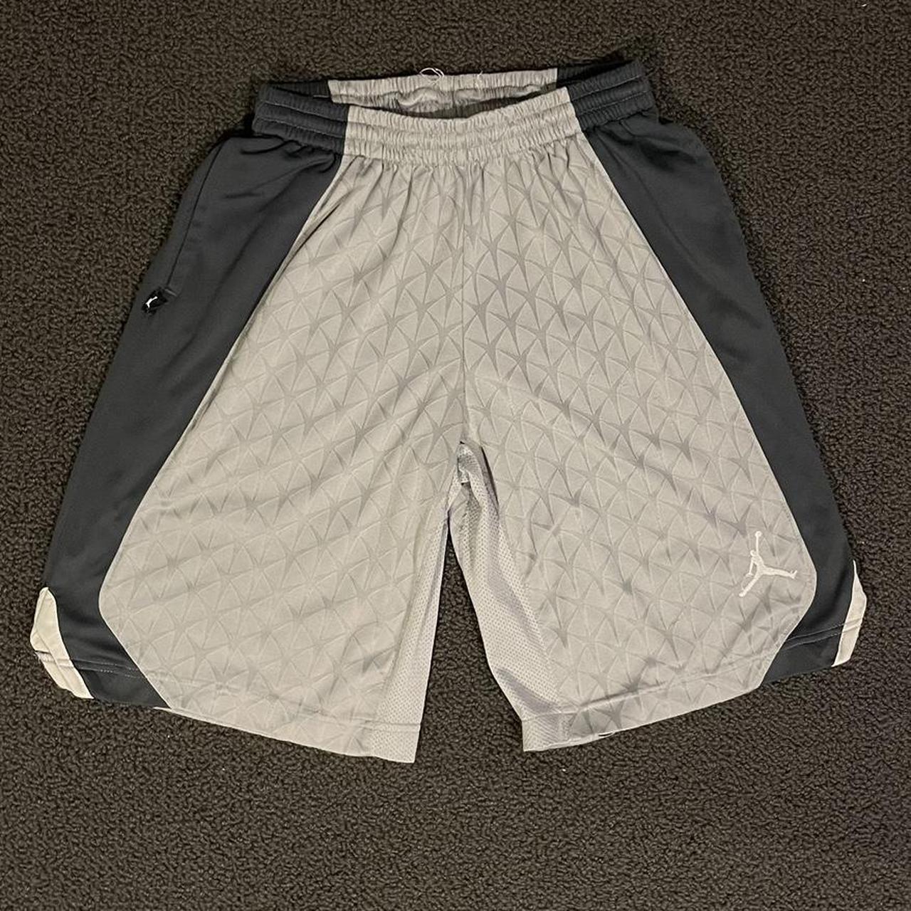 Jordan Basketball shorts Grey patterned basketball. Depop