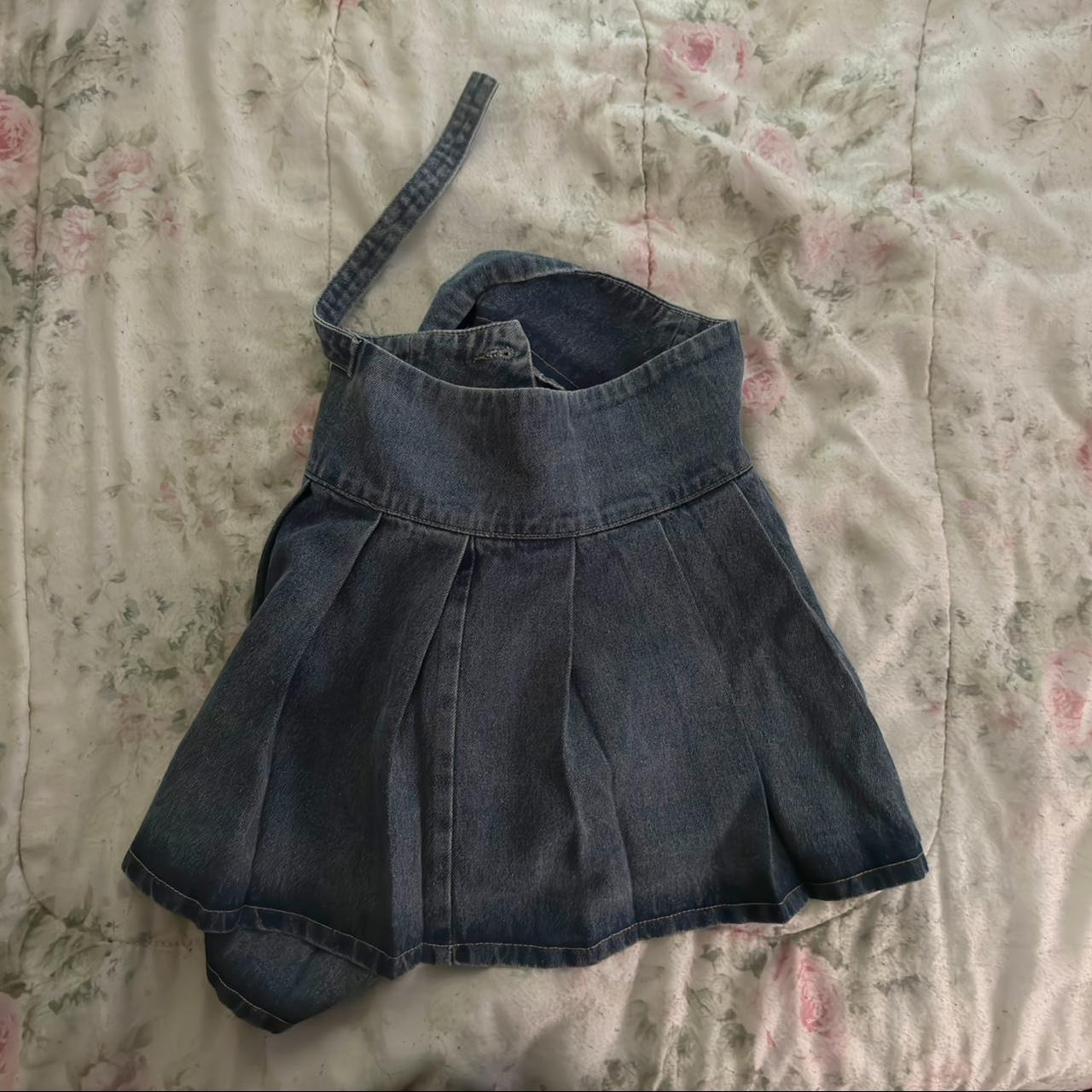 Motel rocks denim skirt . Size XL . Dark wash... Depop