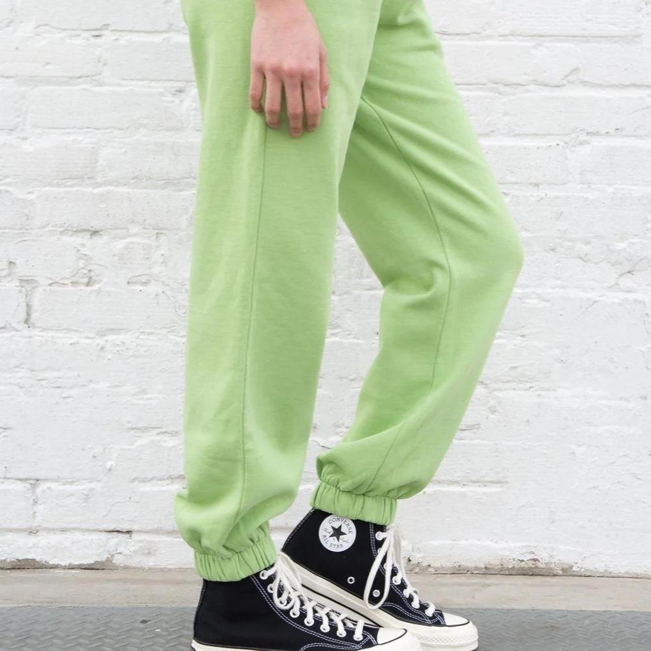 Lime green 2025 brandy melville sweatpants