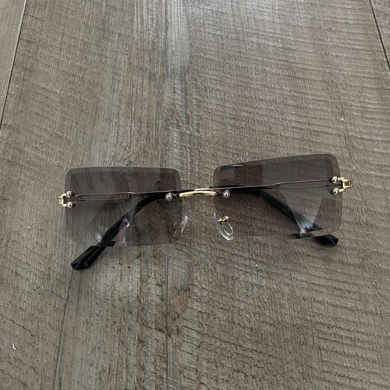 Emerald Green Tint Lens Gold Frames Comes With Depop