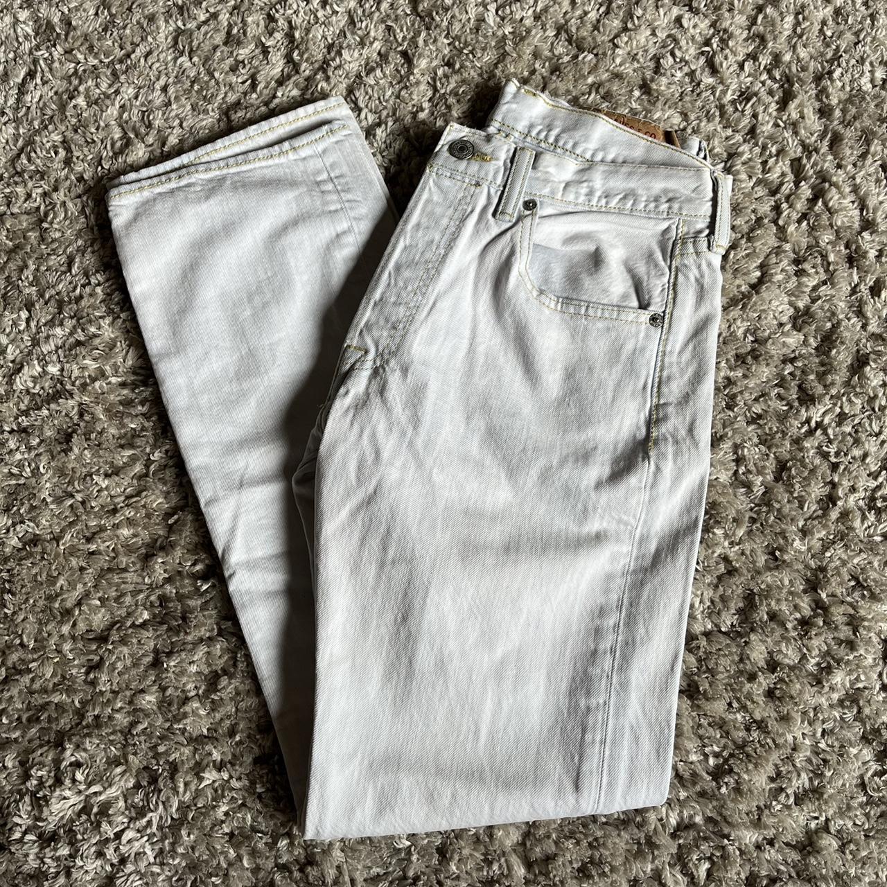 Levi’s white wash denim jeans size 29x30 $25 - Depop