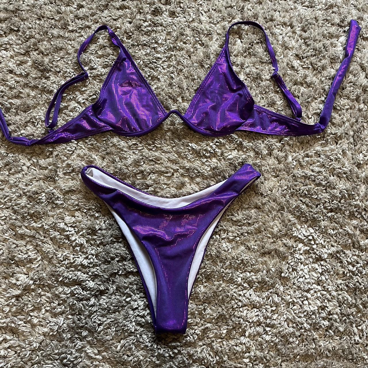 Women's Purple Bikinisandtankinisets Depop