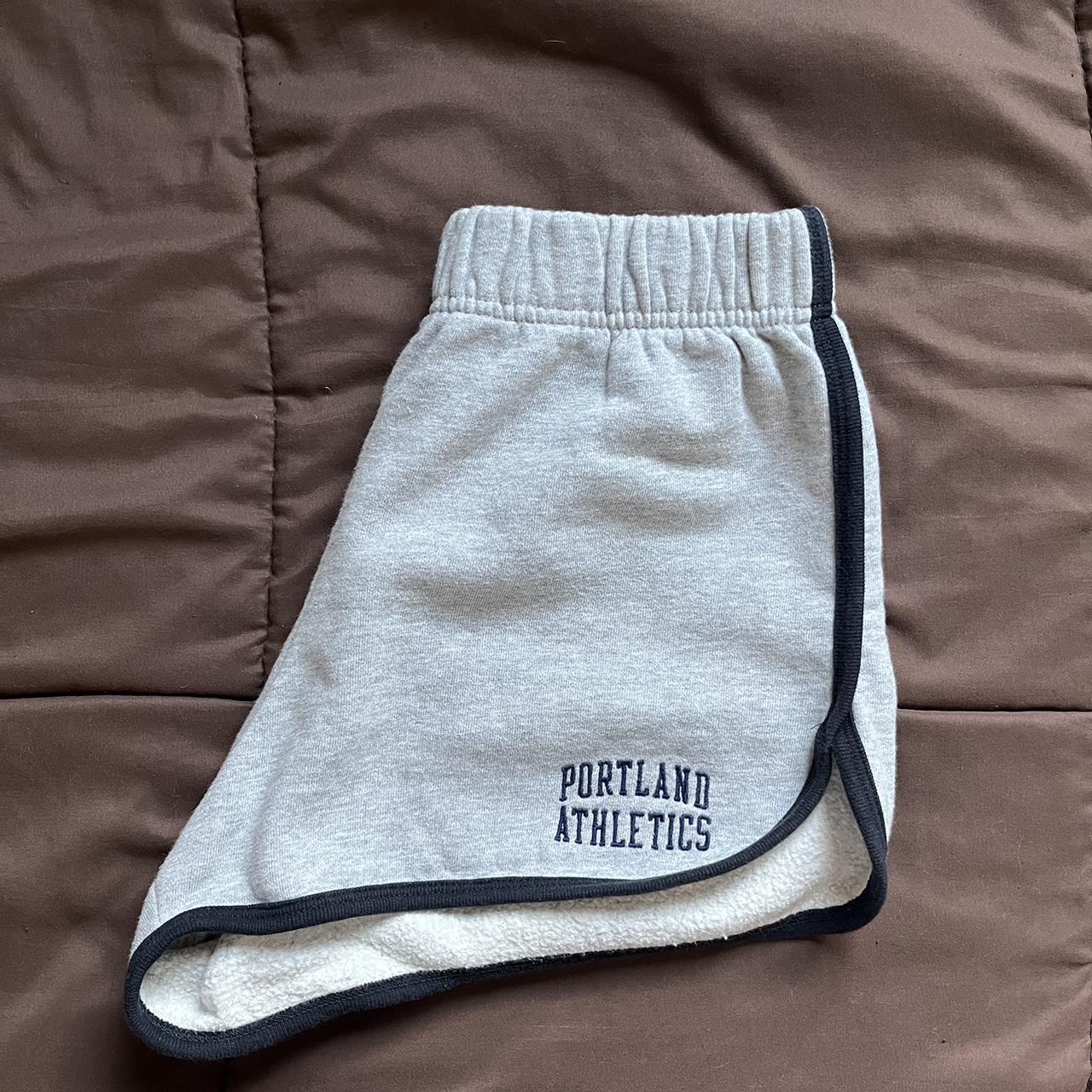 Brandy Melville Shorts Grey and navy Portland... Depop