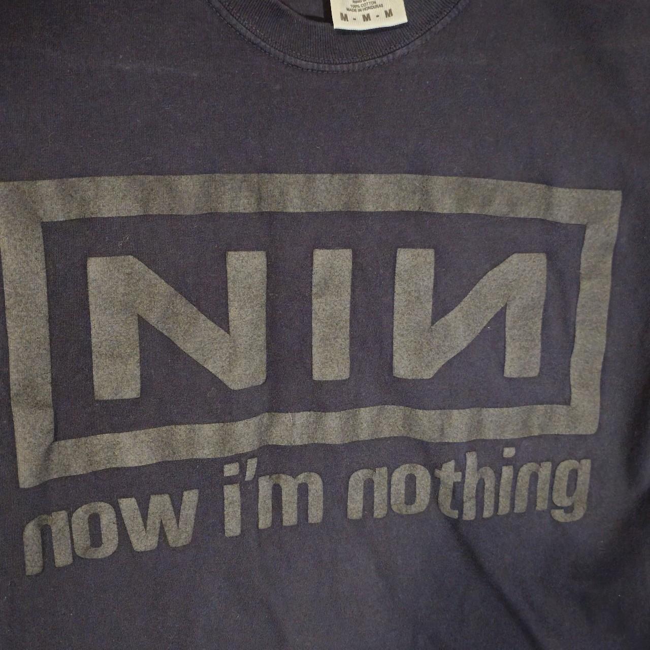 90S USA製 NINE INCH NAILS NOTHING GREY L 90S USA製 NINE INCH NAILS NOTHING GREY L