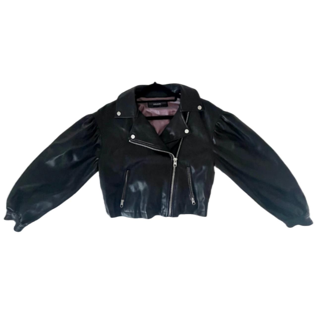 Leather Jacket Balloon Sleeve Coat Zara Ladies Jackets Zara